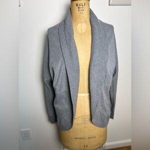 Banana Republic women’s knit comfy gray cardigan XS no buttons or zip